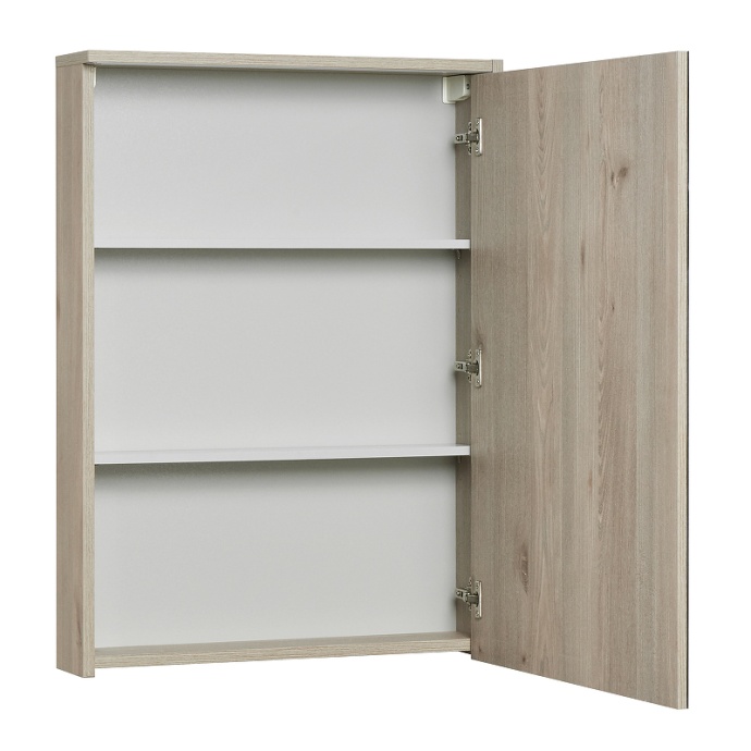 Зеркало-шкаф Aquaton Стоун 60 R с подсветкой светлое дерево 1A231502SX850 - 1