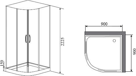 Душевая кабина Timo Ilma 909 - 3