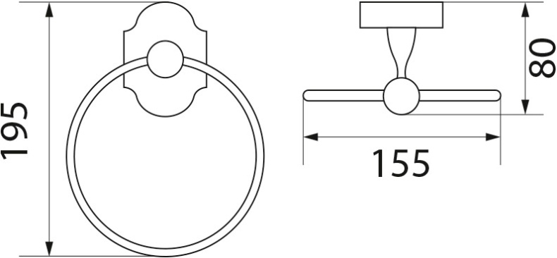 Полотенцедержатель Veragio Stanford VR.STD-7723.CR хром - 1