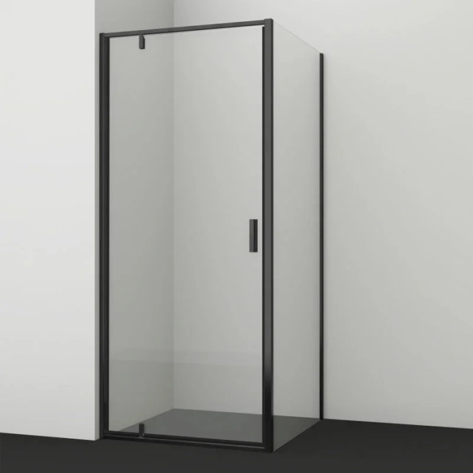 Душевой уголок Wasserkraft Elbe 80x90 профиль черный стекло прозрачное 74P28 - 0