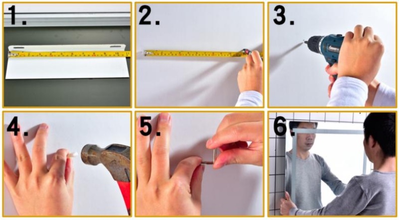 Зеркало с подсветкой Gappo G601 - 8