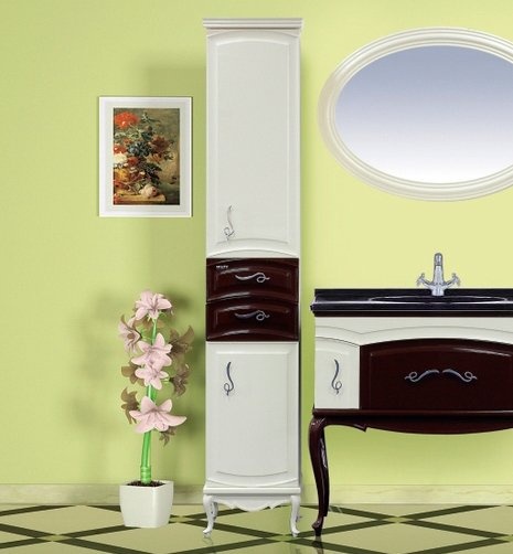 Шкаф-пенал Misty Флоренция бежево-коричневый R Л-Фло05035-461П - 3