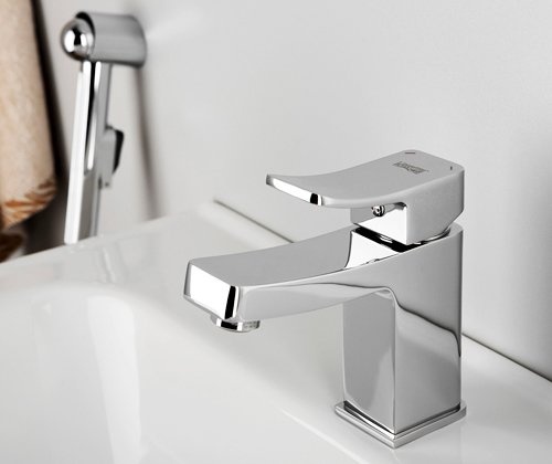 Смеситель Wasserkraft Aller 1068 для раковины с гигиеническим душем - 1