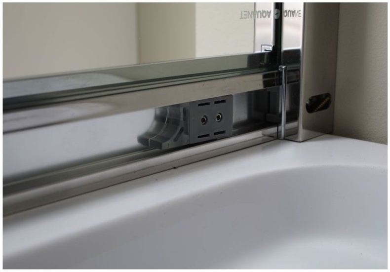 NPE2142 Душевая шторка DELTA ( 900 х 900 х2000 ) нержавеющая сталь стекло прозр 8 мм(R550)  202312 - 4