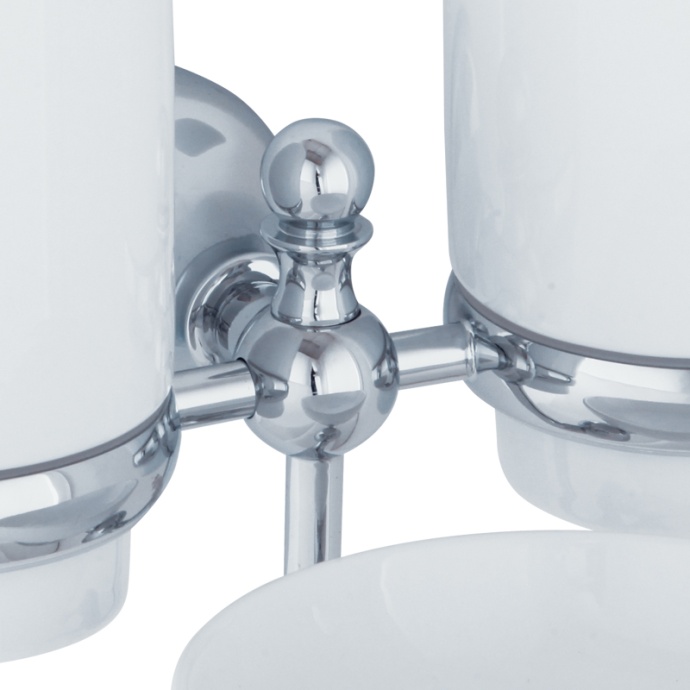 Стакан Veragio Gialetta VR.GIL-6443.CR двойной, с мыльницей, хром - 1