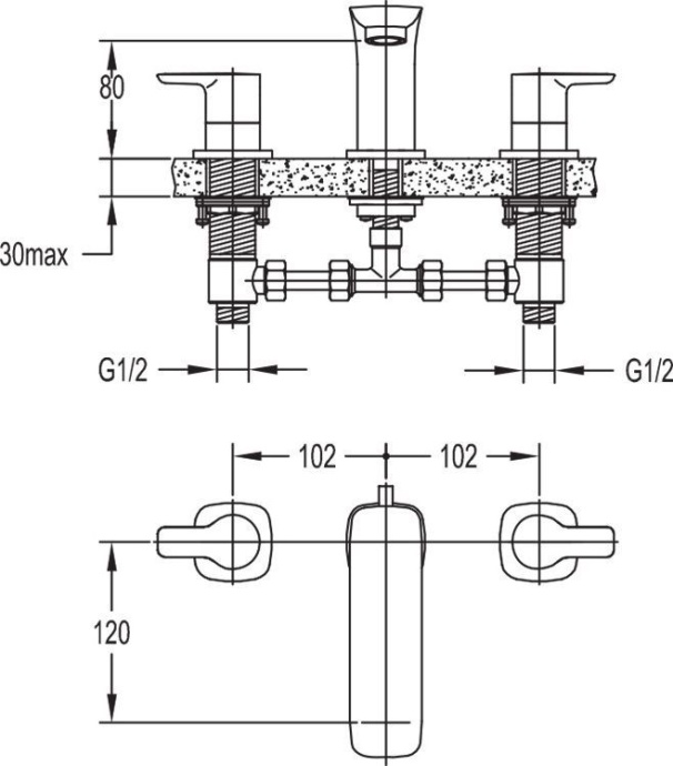 Смеситель Cezares Tesoro TESORO-BLS-01 для раковины - 1