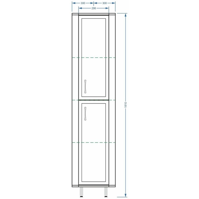 Шкаф-пенал угловой Stella Polar Концепт 30 белый SP-00000147 - 4