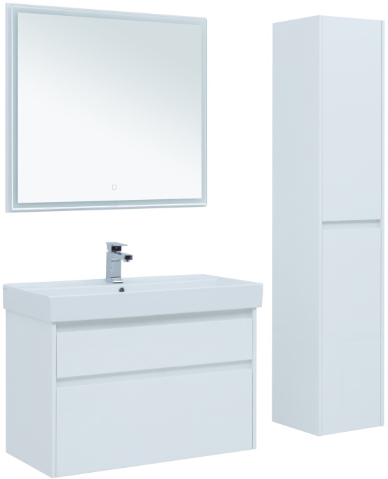 Шкаф-пенал Aquanet Nova Lite 35 белый 242266 - 1
