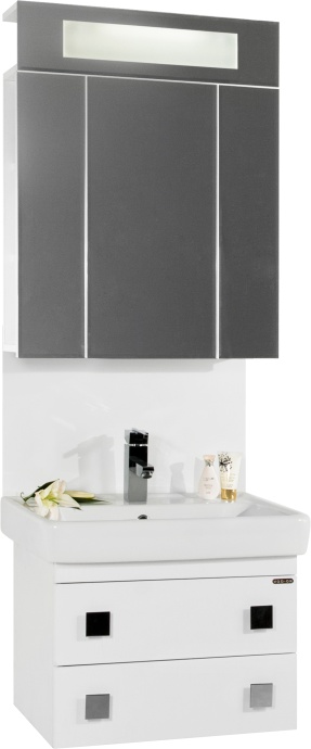 Тумба для комплекта Vod-Ok Квадро 60 белая 582 - 1