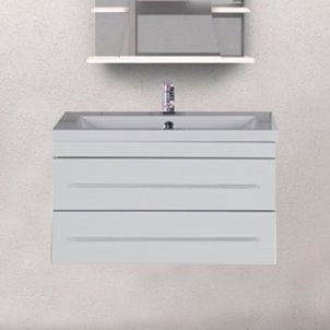 Тумба с раковиной Aquanet Верона 75 подвесная белая - 0