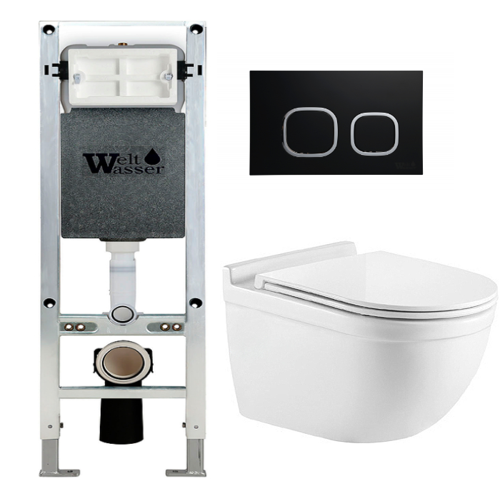 Комплект Weltwasser AMBERG 350 ST + HEIMBACH 004 GL-WT + AMBERG RD-BL  10000006526 - 0