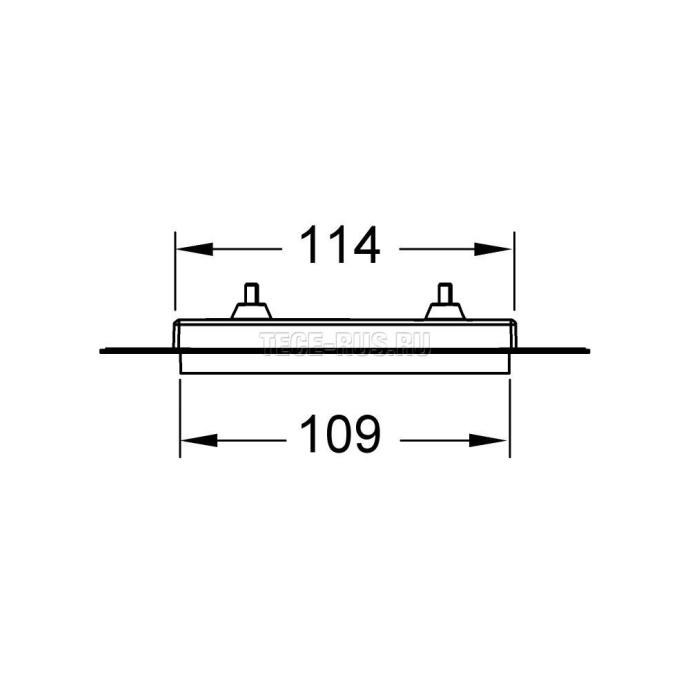 Рамка монтажная, TECEloop Urinal, черная 9242647 - 2