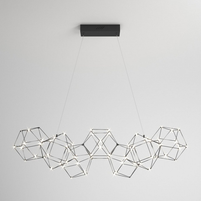 Подвесная люстра Eurosvet Uma 90168/7 черный жемчуг - 0