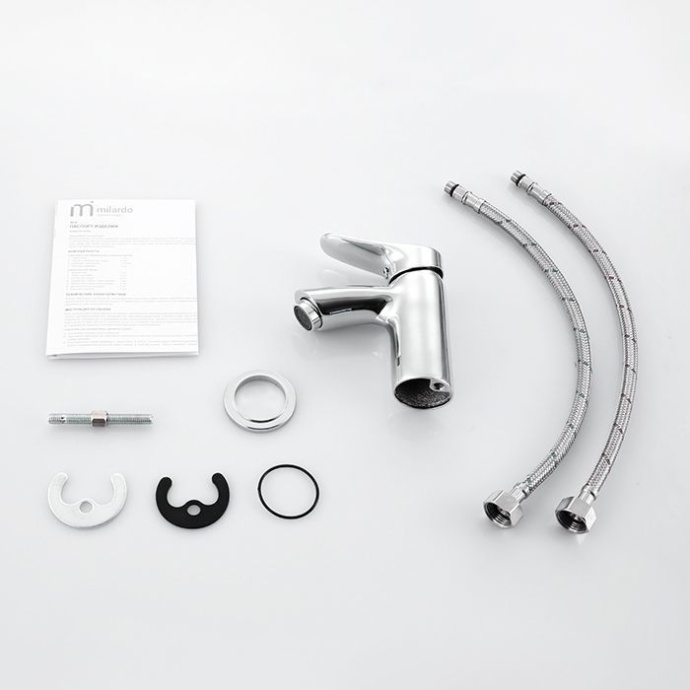 Смеситель Milardo Volga VOLSB00M01 для раковины - 5