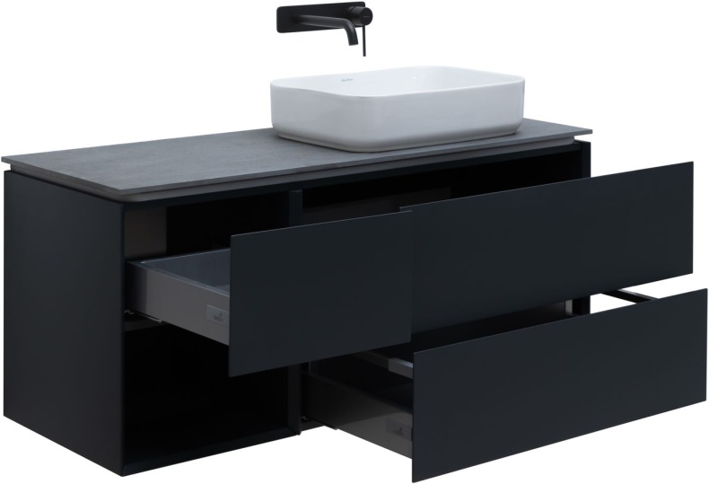 Тумба под раковину Allen Brau Infinity 120 R черный матовый 1.21007.AM - 5