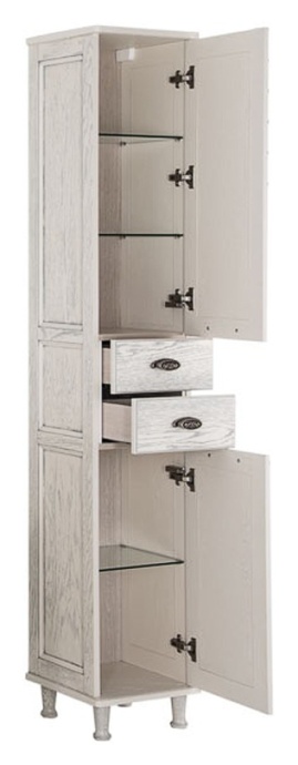 Шкаф-пенал Aquanet Тесса 35 жасмин, серебро 185811 - 4