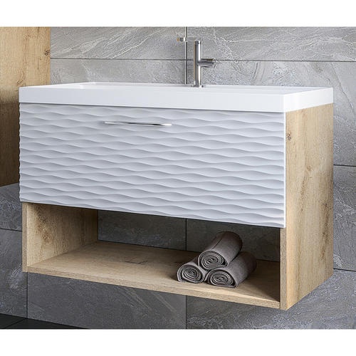 Тумба под раковину подвесная Stella Polar Ундина 70 белая SP-00001060 - 1