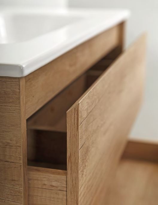 Тумба с раковиной BelBagno Kraft 80 светлое дерево - 4