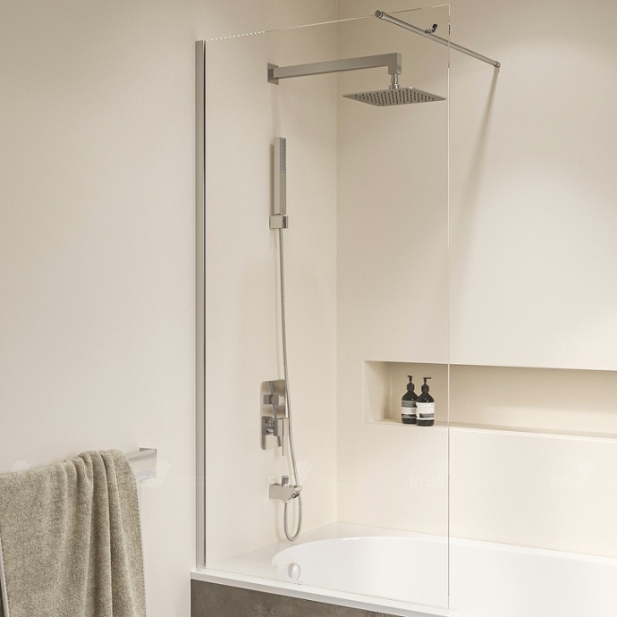 Шторка на ванну RGW Screens SC-150 80x150 профиль хром стекло прозрачное 351115008-11 - 0