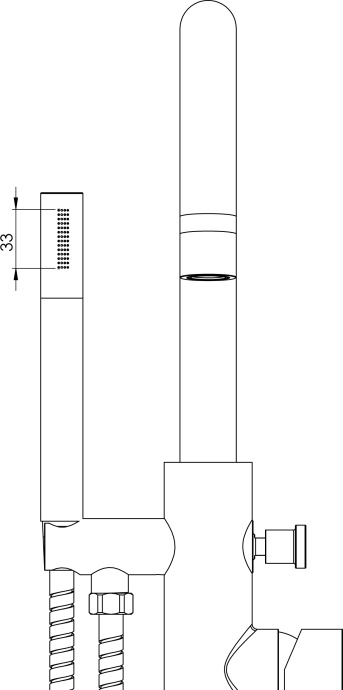 Смеситель AM.PM Sense F7514100 для ванны с душем, напольный - 9