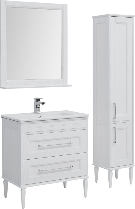 Тумба с раковиной Aquanet Бостон 80 ясень 00206551 - 1