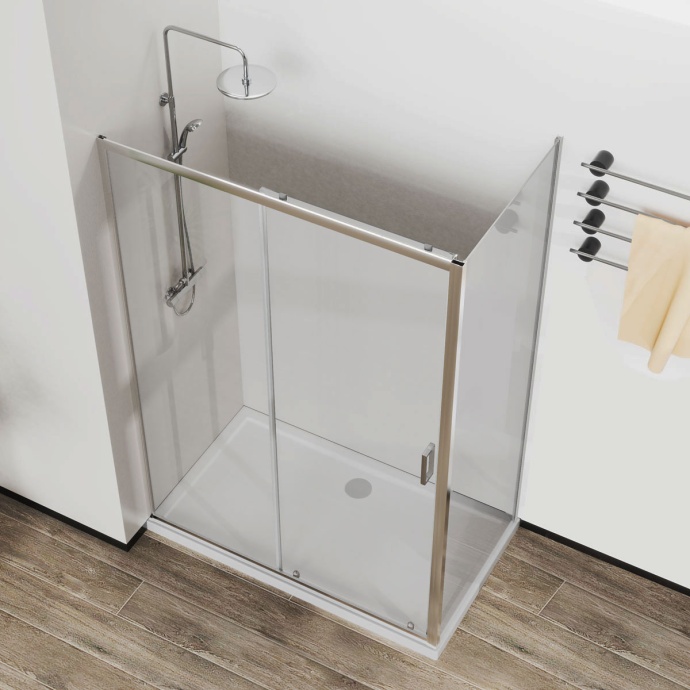 Душевой уголок Vincea City 120х90 профиль хром стекло прозрачное VSR-5CT9012CL - 4