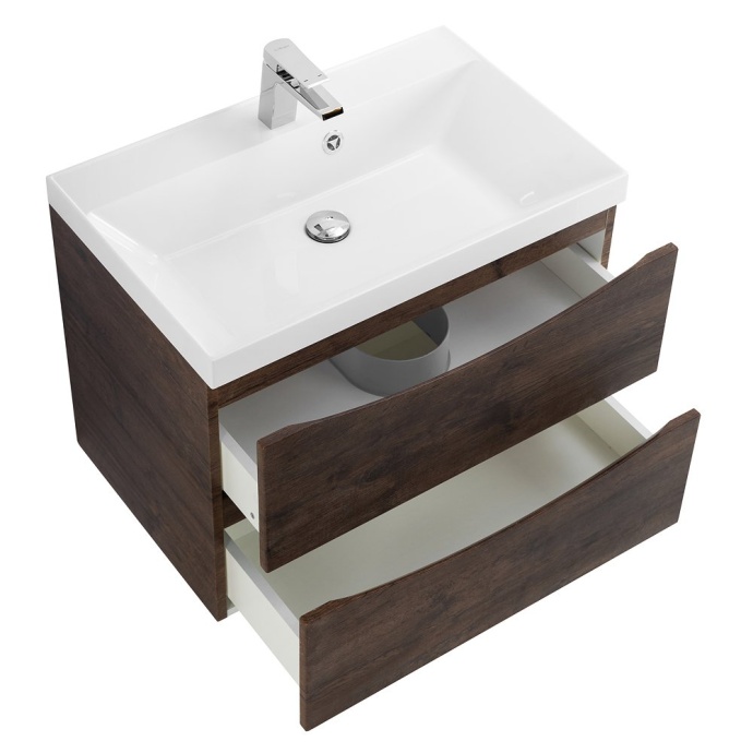 Тумба с раковиной Belbagno Marino 70 темное дерево  - 5