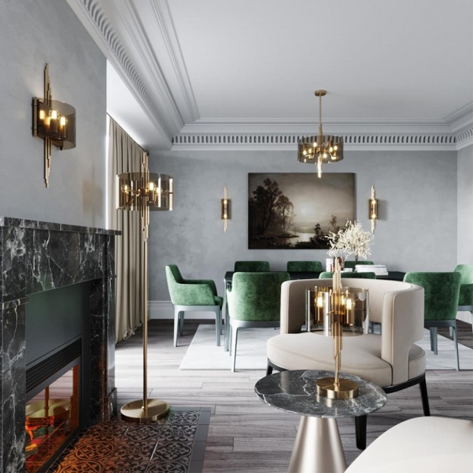 Торшер Odeon Light Exclusive Margaret 4895/3F - 2