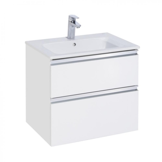 THE GAP Модуль д/раковины 600 мм, 2 ящика, белый глянец 857550806 - 0