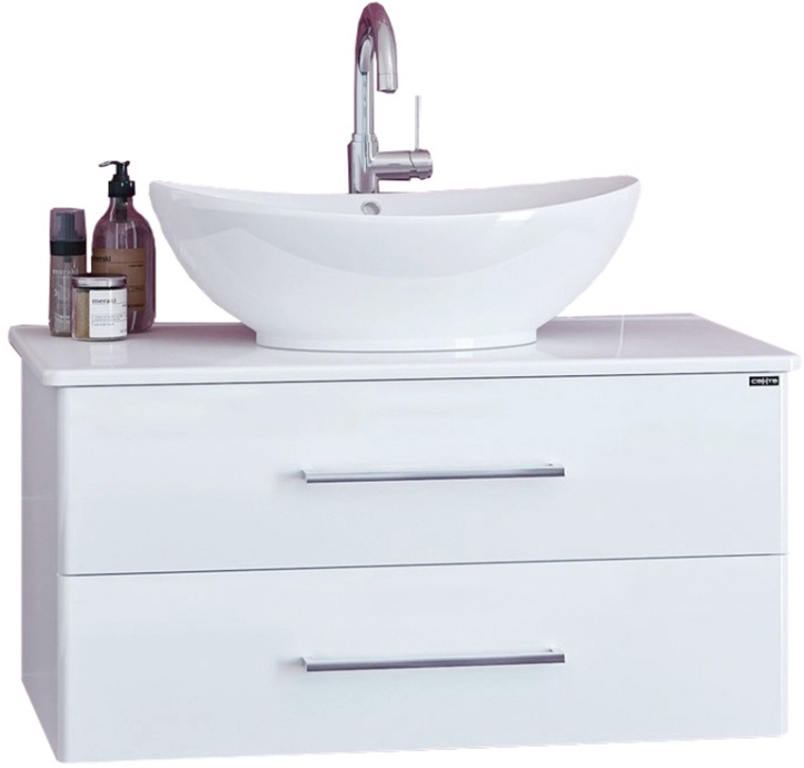 Тумба под раковину СаНта Вегас 80 белый 226015л - 0