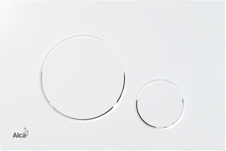 Кнопка смыва AlcaPlast THIN M670 белый - 0