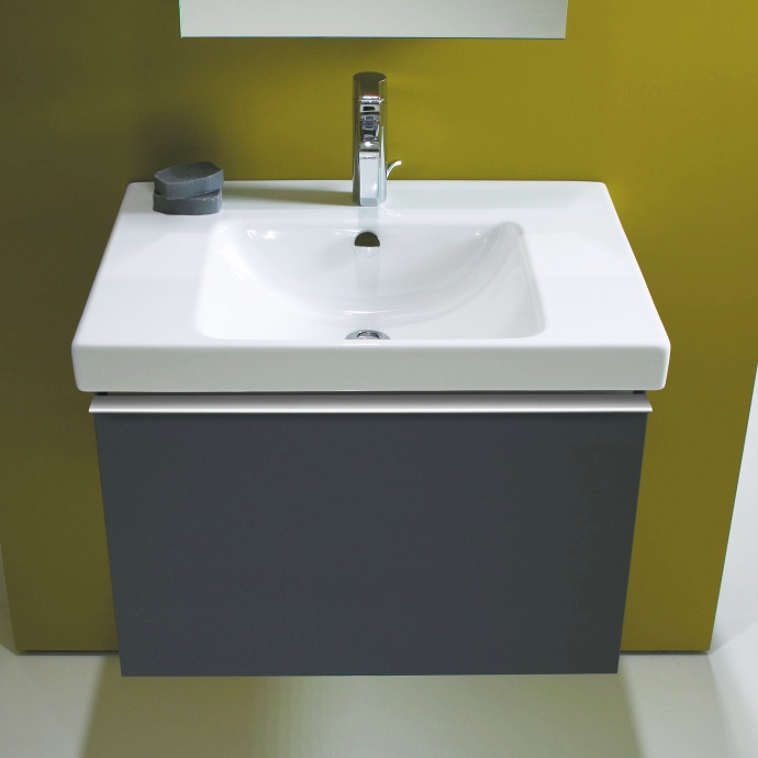 Тумба с раковиной Jacob Delafon Odeon Up 70 серый антрацит - 1