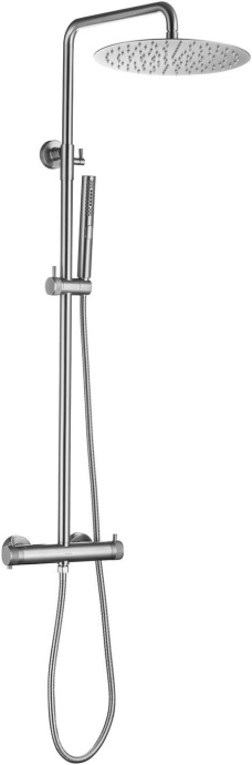 5.11001-BN FANTASY Душ.система,термостат Vernet, Верх душ Ф300мм,браш.никель (295307) - 0