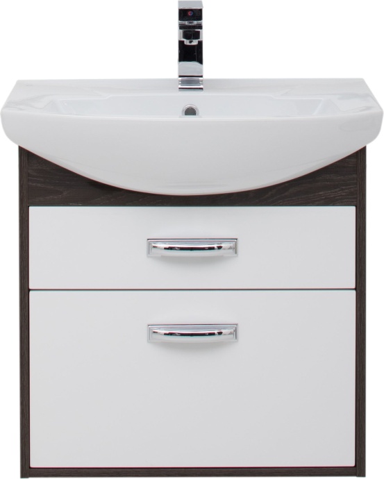 Тумба с раковиной Aquanet Грейс 65 2 ящика, дуб кантенбери - 4