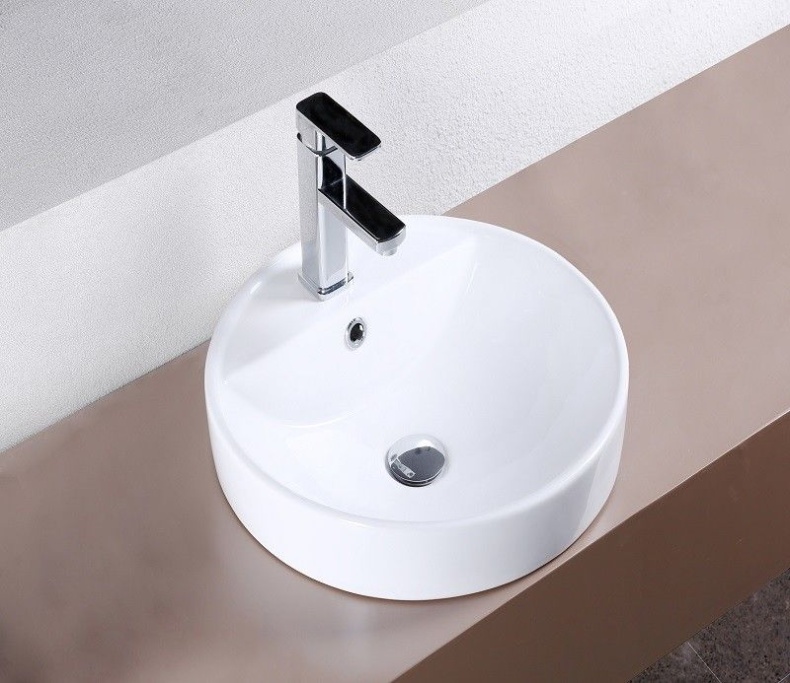 Раковина накладная CeramaLux N 47 см белый  7067A - 0