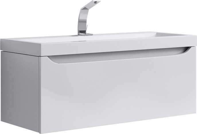Тумба с раковиной Aqwella 5 stars Верона 100 белая - 0
