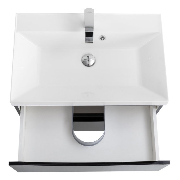 Тумба с раковиной Belbagno Marino 70 черный - 2