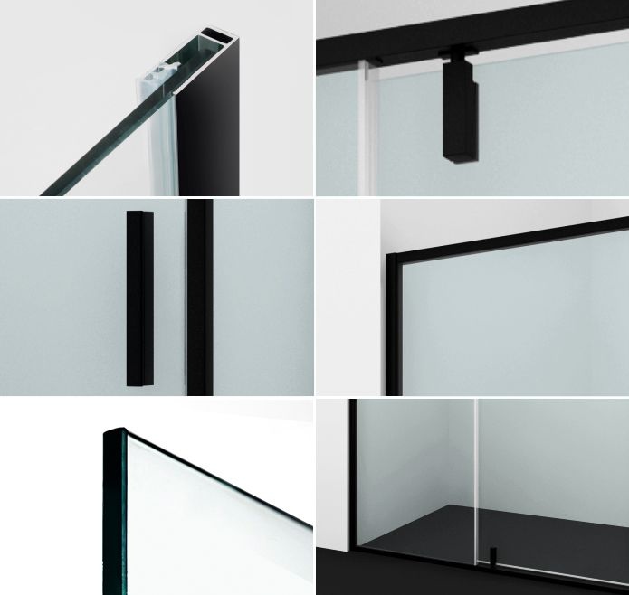 Душевая дверь в нишу Wasserkraft Elbe 74P05 - 2