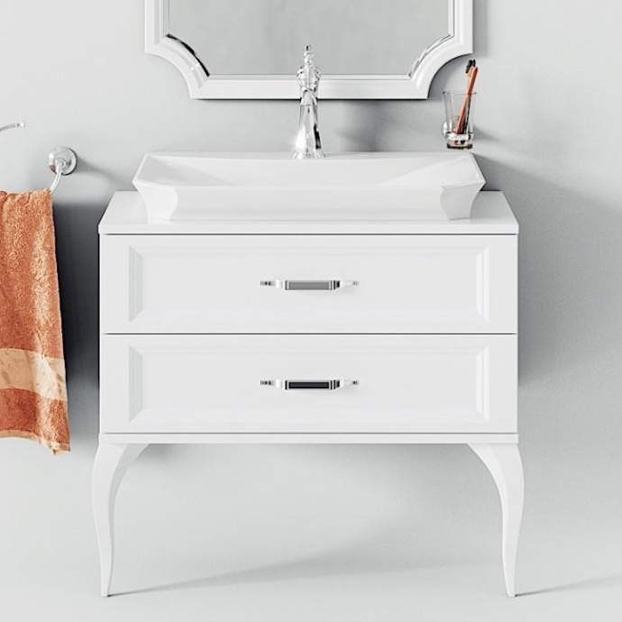 Тумба для комплекта Aqwella 5 stars LaDonna белая LAD0108W - 0