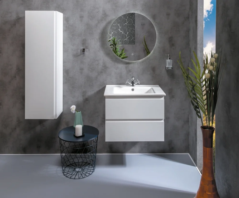 Тумба под раковину Armadi Art Capolda 65 белый ручка белая 849-065-W - 2