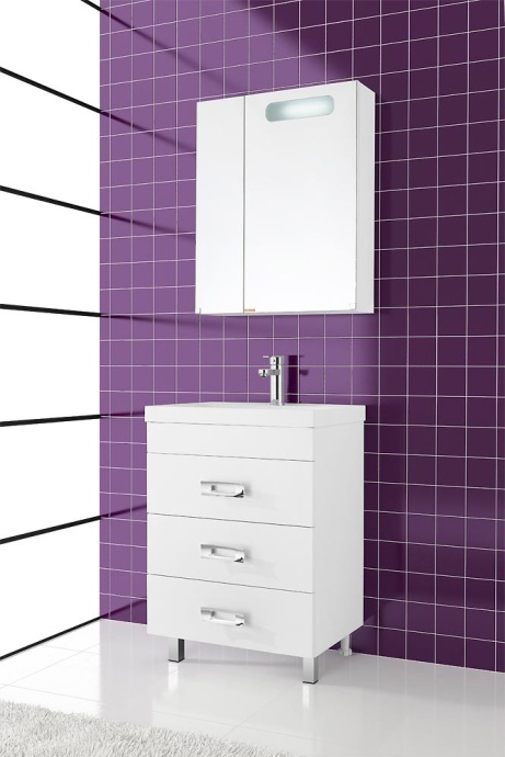 Зеркало-шкаф Vod-Ok Мальта 60 R, белый 3822 - 1