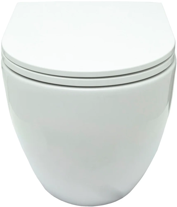 Унитаз подвесной Allen Brau Reality безободковый с сиденьем микролифт белый - 1