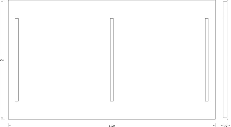 Зеркало в ванную Evoform  130 см  BY 2022 - 2