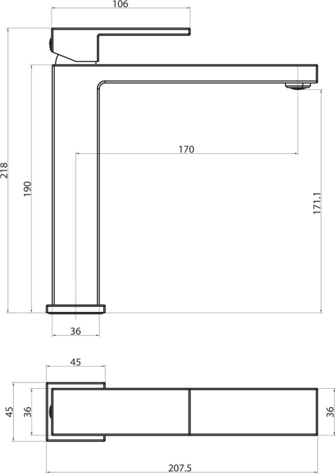 Смеситель BelBagno Magna MAG-LMC-CRM для раковины - 1