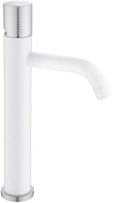 Смеситель Boheme Stick 122-WCR.2 для раковины, white touch chrome - 0
