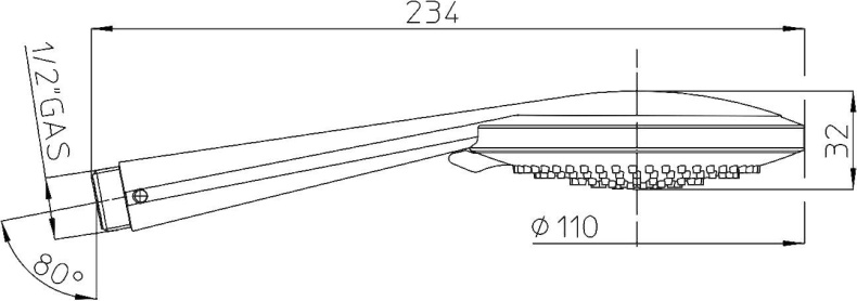 Душевая лейка Bossini Mixa  B00169.030 - 4
