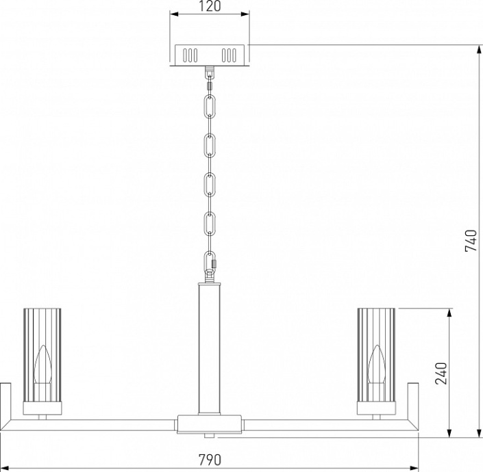Подвесная люстра Eurosvet Arganie 60133/8 серебро - 5