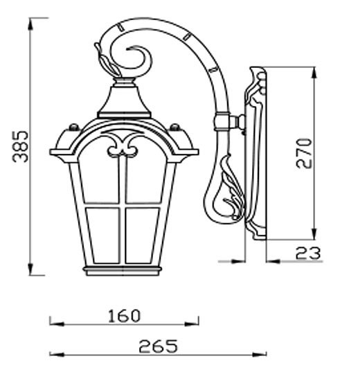 Светильник на штанге Maytoni Albion O413WL-01GB - 1