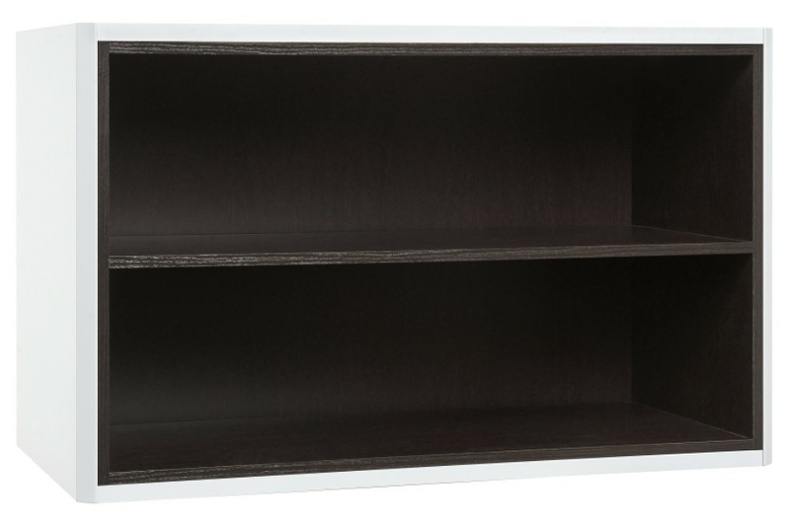 Тумба под раковину открытая Aquaton Брук 80 белый-темное дерево 1A201501BCDF0 - 1