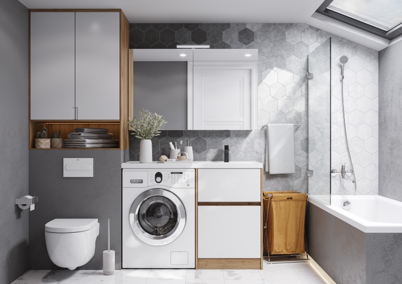 Зеркало-шкаф Aquaton Лондри 120 белый 1A267402LH010 - 2